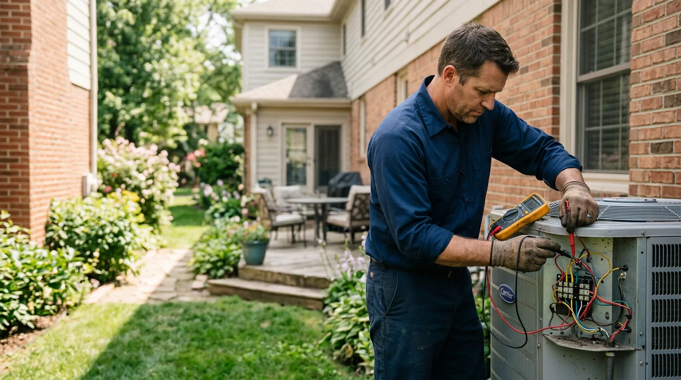 HVAC technician working near Hardy, KY